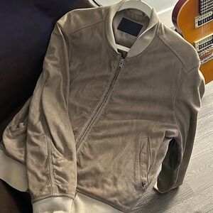AllSaints Suede Bomber Jacket
